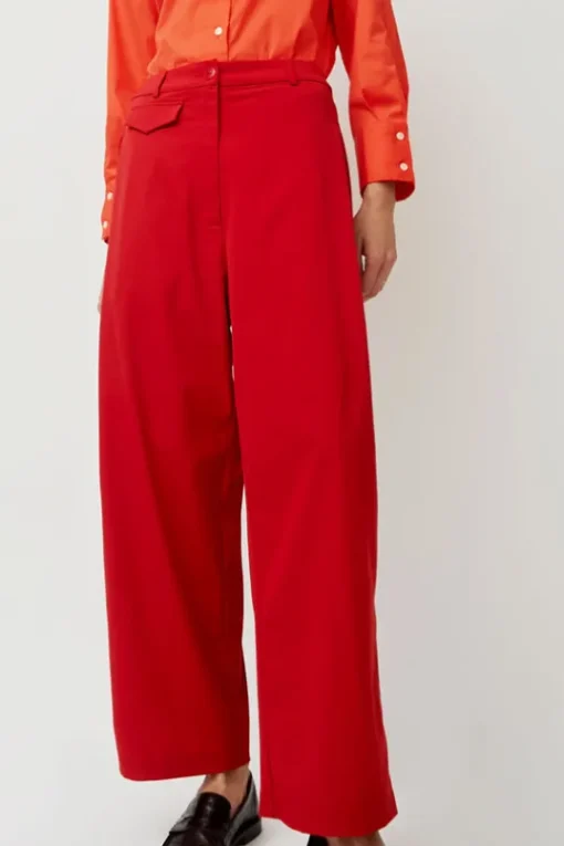 Tailoring Pocket Pants in Red