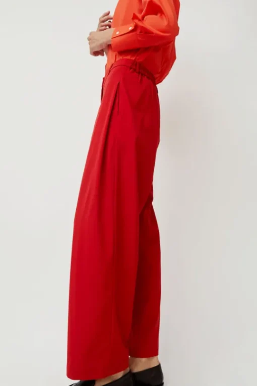 Tailoring Pocket Pants in Red