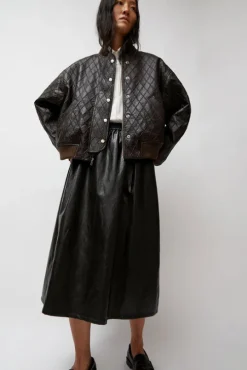 Theo Bomber in Brown Diamond