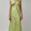 Tiziana Dress in Yellow Floral Print