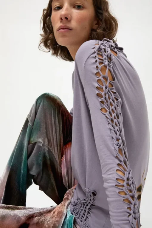 Tosh Long Sleeve Tee in Mauve