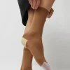 Tricolor Cotton Socks in Brown