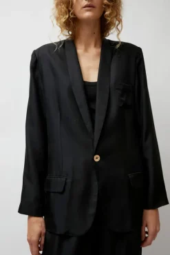 Twill Miami Blazer in Black