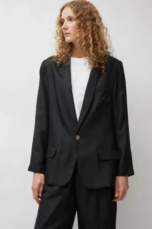 Twill Miami Blazer in Black