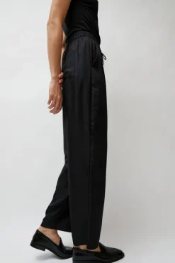 Twill Slouch Pants in Black