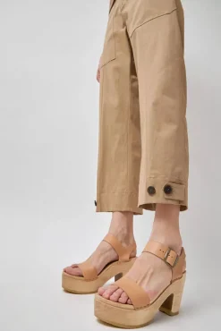 Two Strap Clog on Platform in Desert