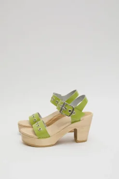 Two Strap Clog on Platform in Apple Patent with Eyelets