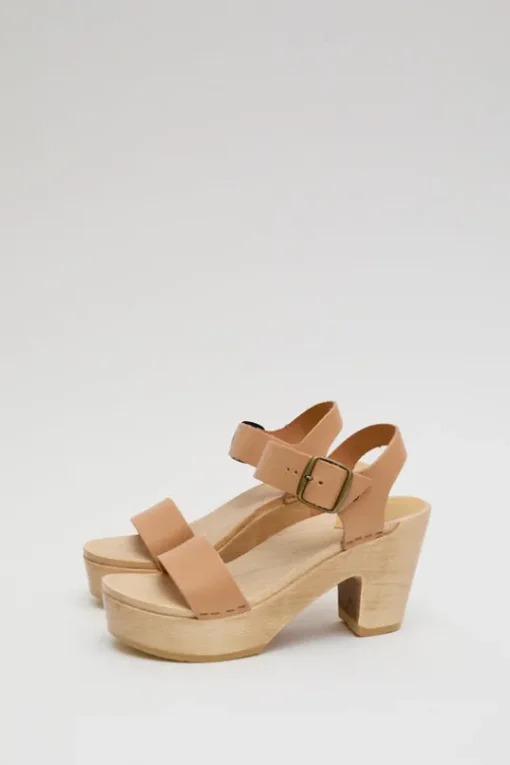 Two Strap Clog on Platform in Desert