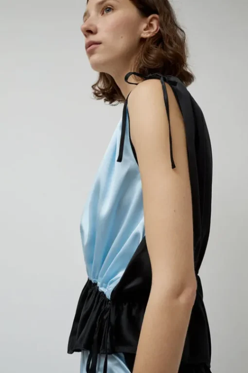 Viola Top in Crystal Blue