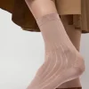 Viscose Tabi Socks in Rosewood