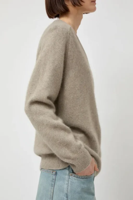 V-Neck Knit in Beige