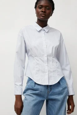 Waisted Shirt in English Stripe