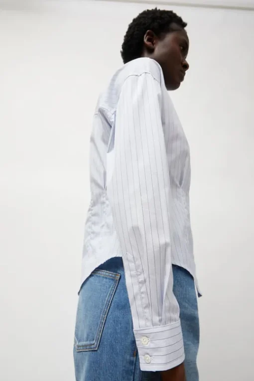 Waisted Shirt in English Stripe