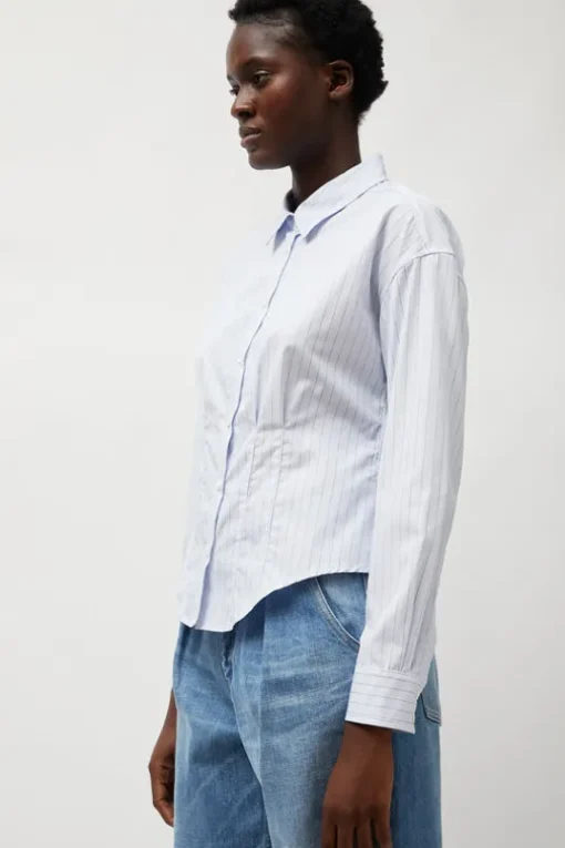 Waisted Shirt in English Stripe