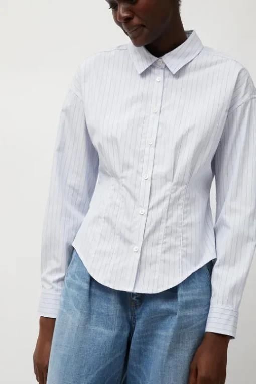 Waisted Shirt in English Stripe