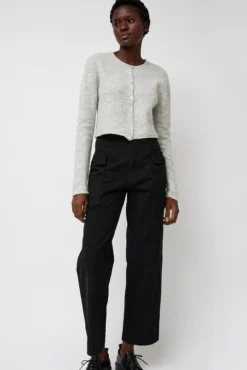 Washed Cargo Pants in Black