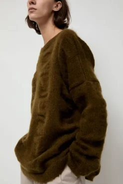 Waterfall Sweater in Dark Olive