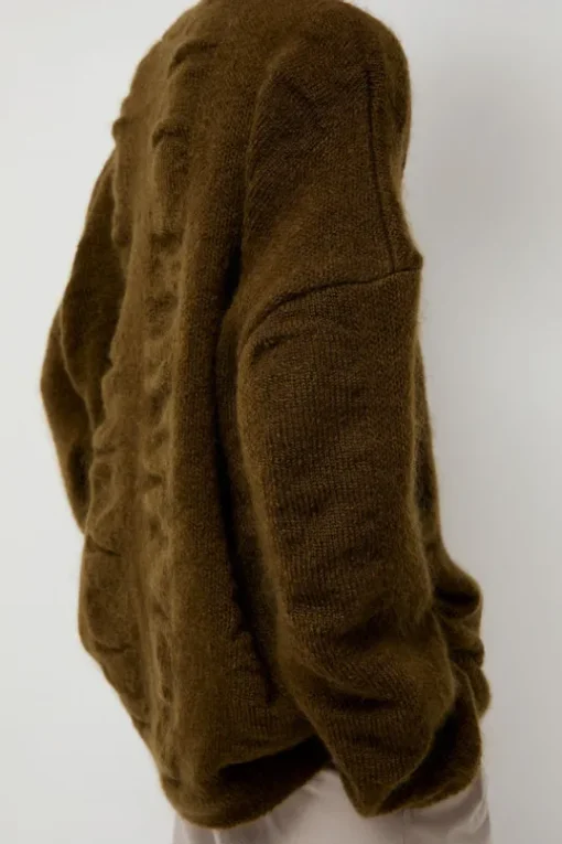 Waterfall Sweater in Dark Olive