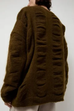 Waterfall Sweater in Dark Olive