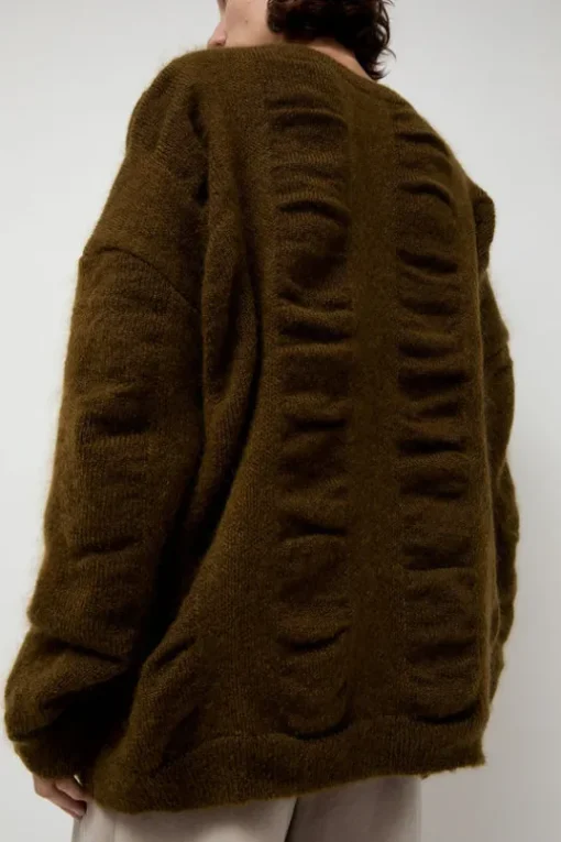 Waterfall Sweater in Dark Olive