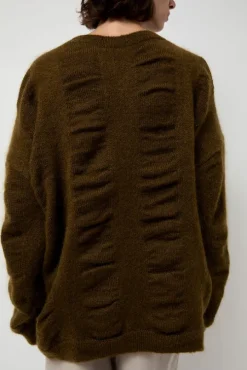Waterfall Sweater in Dark Olive