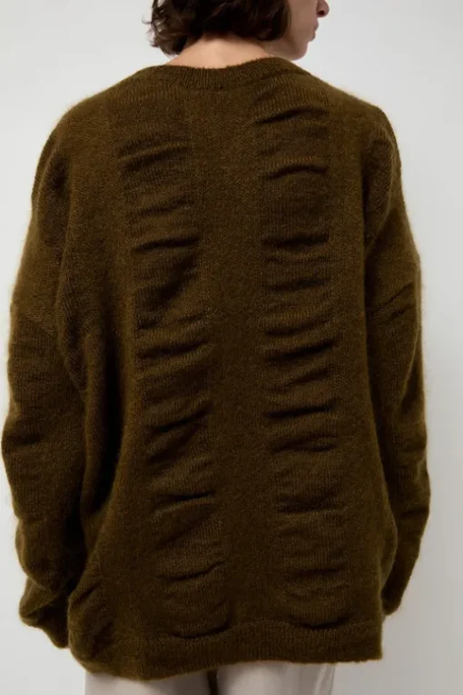 Waterfall Sweater in Dark Olive