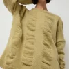Waterfall Sweater in Lime