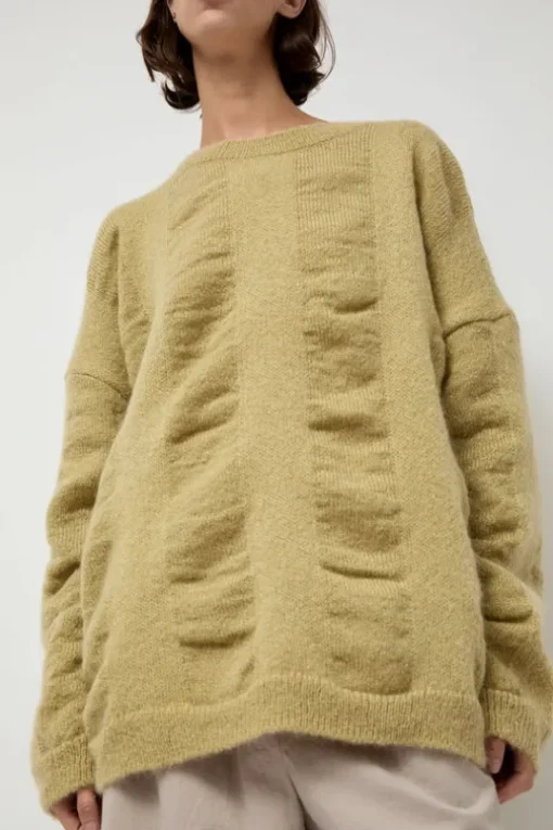Waterfall Sweater in Lime