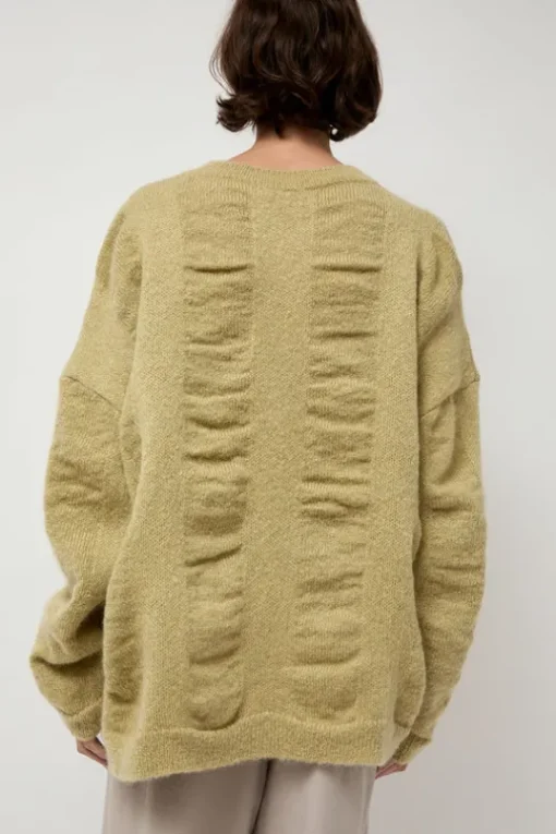 Waterfall Sweater in Lime