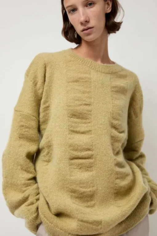 Waterfall Sweater in Lime