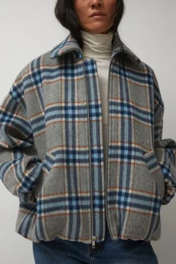 Wicke Bomber in Blue and Rust