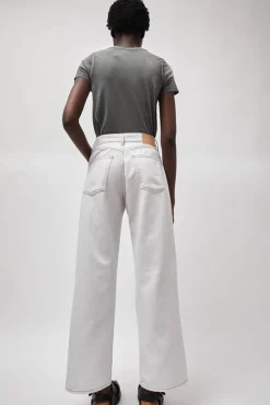 Wide Jean in Chalk White