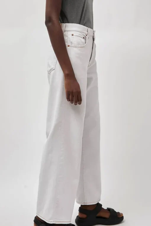 Wide Jean in Chalk White