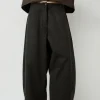 Wool Curved Pants in Java