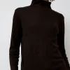 Wool Turtle Neck in Cacao