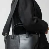 XS Pratique Bigout Bag in Black PVC and Black Leather
